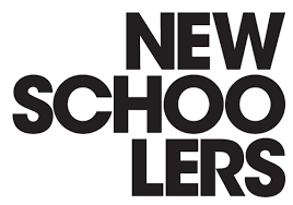 Black 'NEW SCHOO LERS' logo on a white background